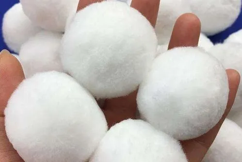 100% Fiber Manufacturing Filter Balls For Industrial Wastewater Treatment