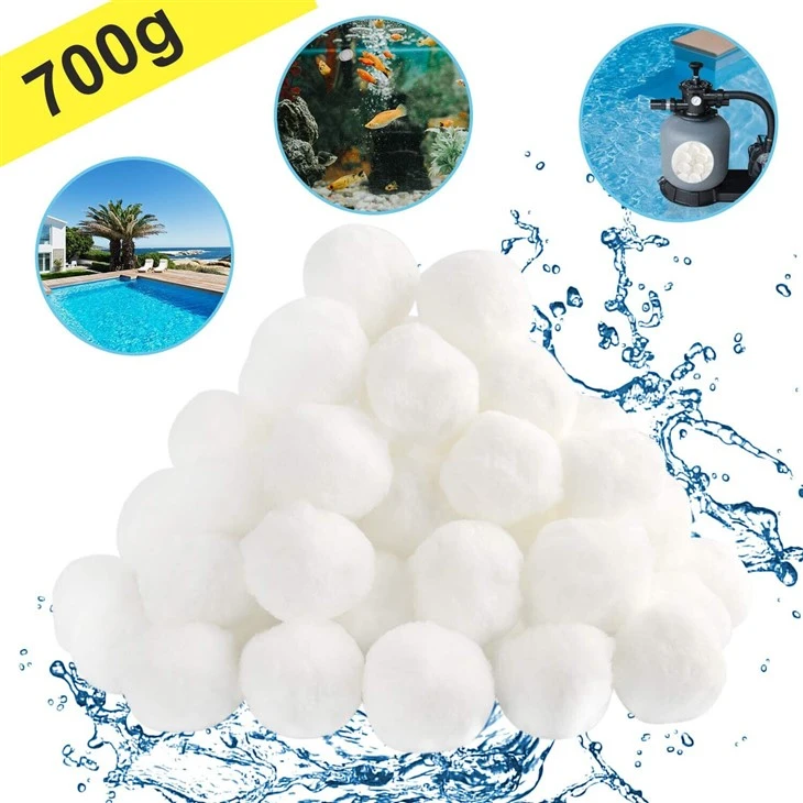 700g Pool Filter Balls Water Treatment Reusable Renewable Eco Friendly Polyester Filters Balls