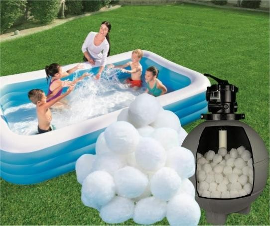 Reusable Eco-Friendly Fiber Filter Balls Replace Pool Filter Sand For Swimming Pool