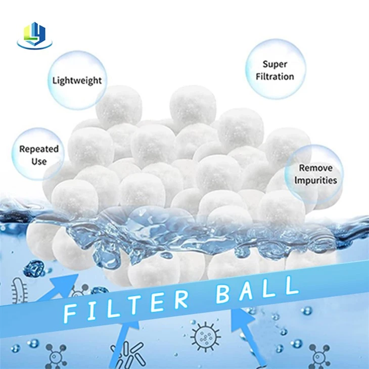 700g Pool Filter Balls Eco-Friendly Fiber Filter Media For Swimming Pool Sand Filters