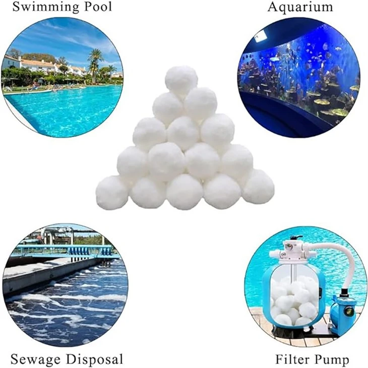 Aquarium Tank Clean 3 Micron Energy Saving Pumps Filter Polyester Fiber Ball