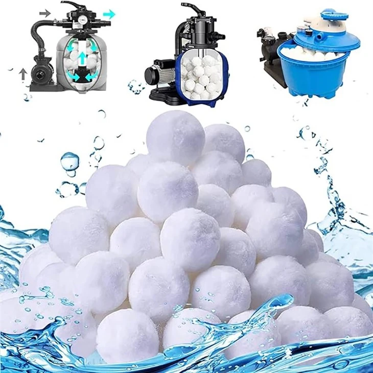 Eco-Friendly Filter Media Equals 100 Lbs Pool Filter Sand 3.1 Lbs Pool Filter Balls Eco-Friendly Filter Balls For Swimming Pool Sand Filters
