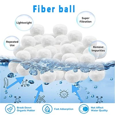 Umweltfreundliche Schwimmbadfiltrations-Faserkugel, geeignet für alle Sandfiltrationspumpen
