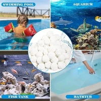 Aquarium Filterball Sand Ersatz Polyesterfaser Ball Pool Filter Reinigungsball