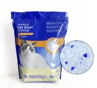 Staubfreie Adsorption, schnell, 1,8 kg, direkt ab Werk, Großhandel, hochwertiger Quarzsand, Reinigung, blaues Kristall-Silikat-Katzenstreu
